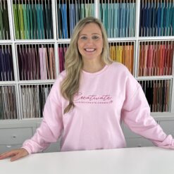 Creativate Embroidered Sweatshirt - Light Pink