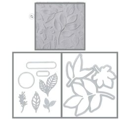 Changing Leaves Dies/Hybrid Embossing Folder</br>(gently used)