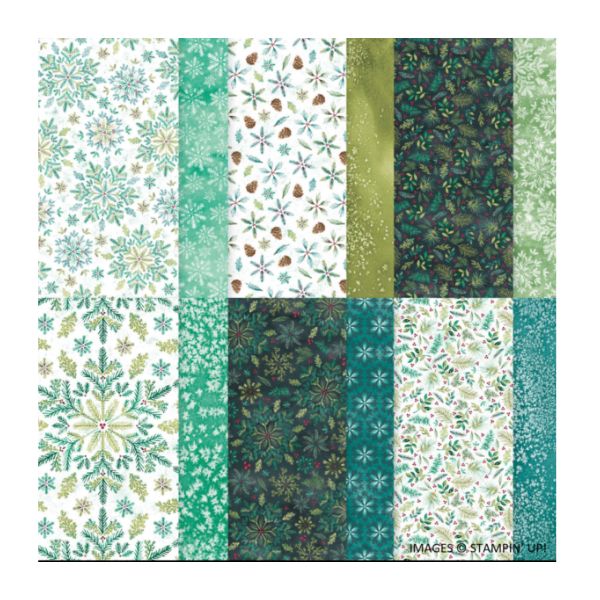 Elegant Pine Snowflakes DSP - Image 2