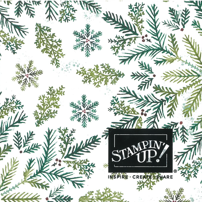 Elegant Pine Snowflakes DSP